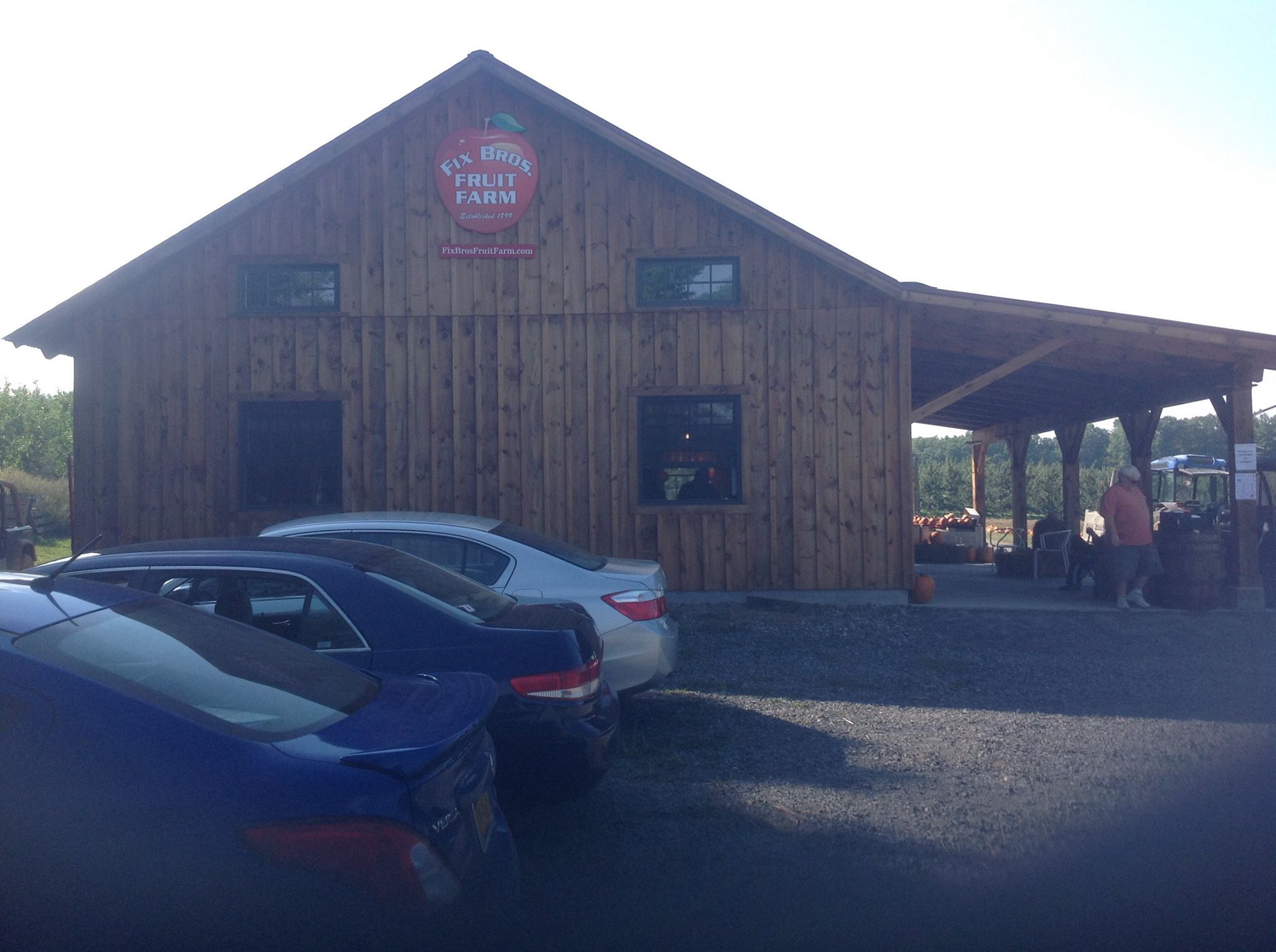 Pick Your Own Apple and Pumpkin barn at Fix Bros Fruit Farm, Hudson, New York